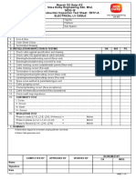 Maersk Oil Qatar AS Sime Darby Engineering Sdn. Bhd. Construction Inspection Test Sheet: E01/1-A Electrical LV Cable MOQ-16