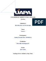 Tarea 1 Introduccion A La Psicoterapia