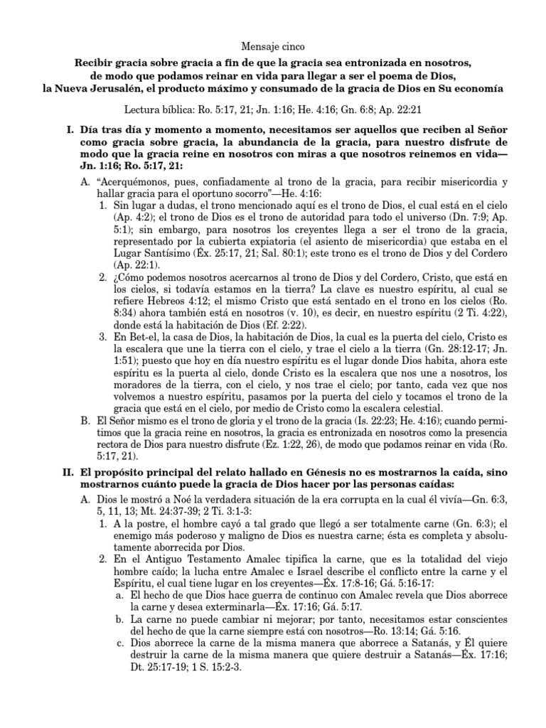 Recibir Gracia Sobre Gracia | PDF | Cristo (título) | Metafísica De La ...