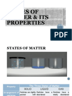 States of Matter Its Properties