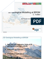 3D Geological Modelling at BRGM