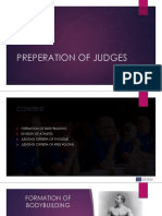 Preparation of Judges