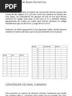 Tabla de Conversión Numérica | PDF | Matemática Elemental | Números
