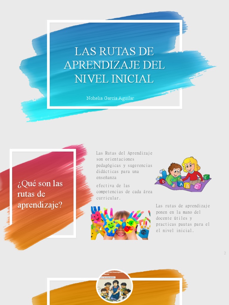 Rutas de Aprendizaje en Educación Inicial | PDF | Educación de la ...