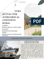 El Desafío de La Arquitectura Actual Por Acercarse Al Contexto Rural