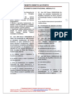 Projeto Direto Ao Ponto: Noções de Direito Constitucional: Módulo 1/2