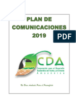 Plan de Comunicacion 2019