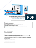 Dopet Doha Petroleum Construction Company Application Form