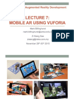 Mobile Ar Lecture 7 Introduction To Vuforia