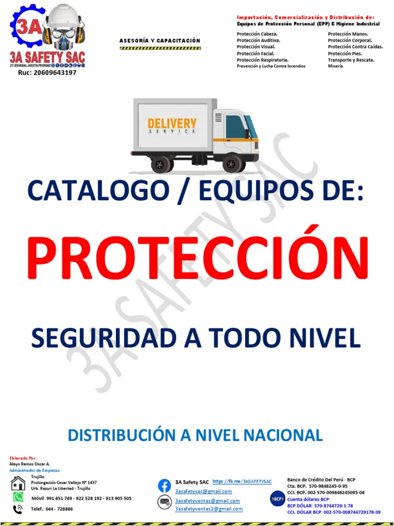 Catalogo - 3A Safety SAC - EPPs | PDF | Administración de Seguridad y ...