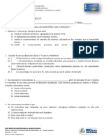 Teste de História - 6° Ano