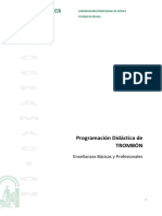 Programación didáctica de trombón en el Conservatorio Profesional de Música Cristóbal de Morales