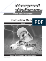 Instruction Manual: Black / White Camera With Night Vision