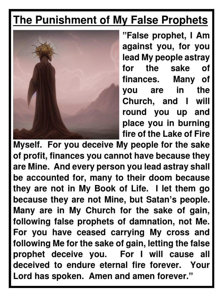 The Punishment of My False Prophets | PDF