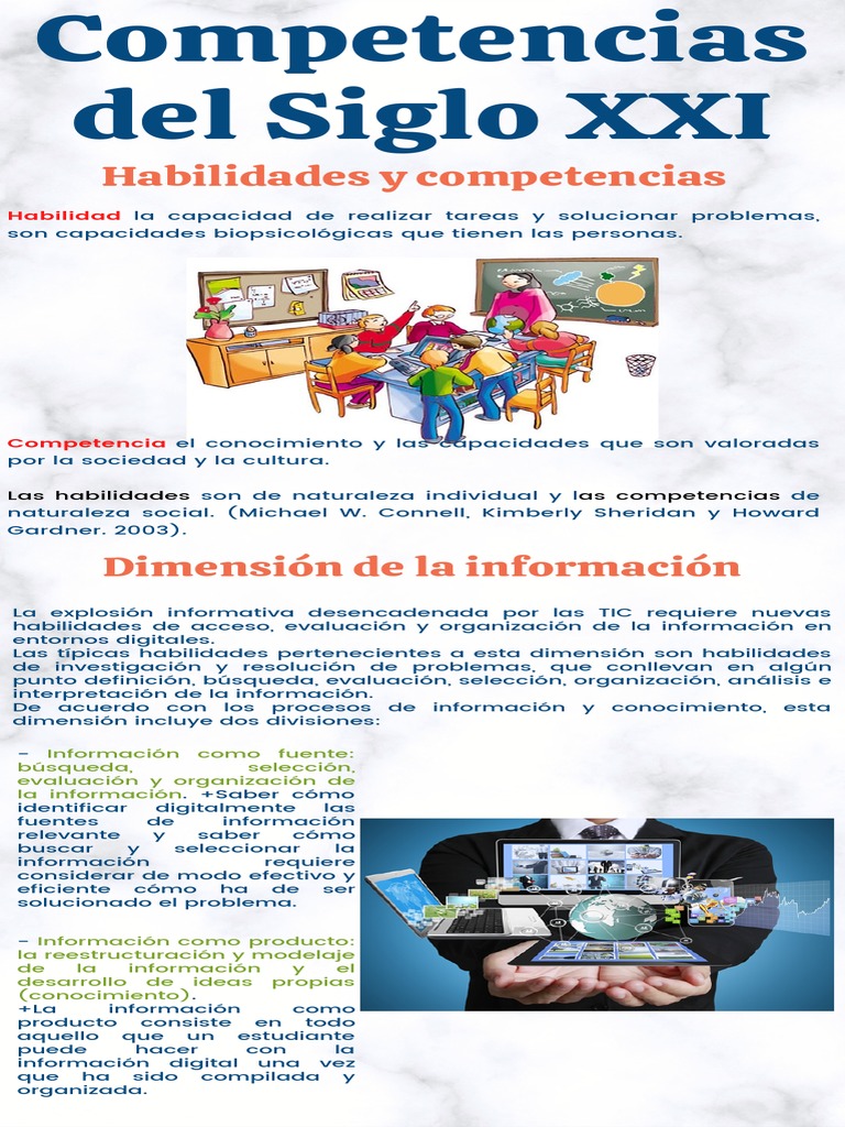 Habilidades y competencias clave para el siglo XXI: Dimensión de la ...