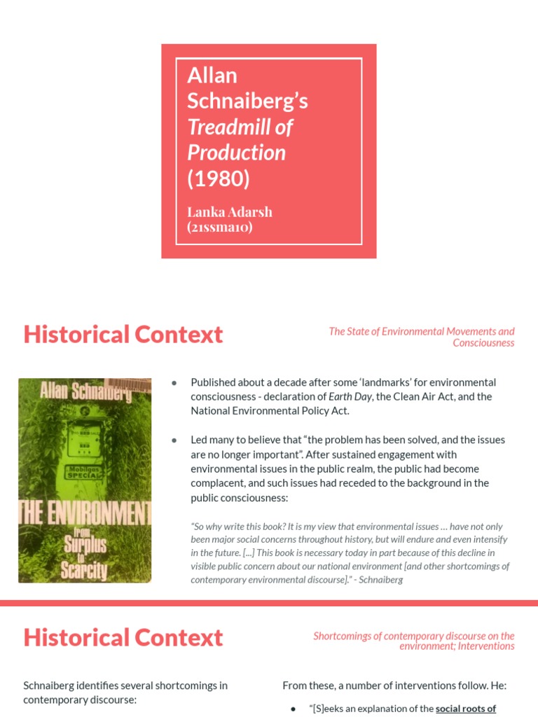 Treadmill of Production Theory PDF Capitalism Monopoly