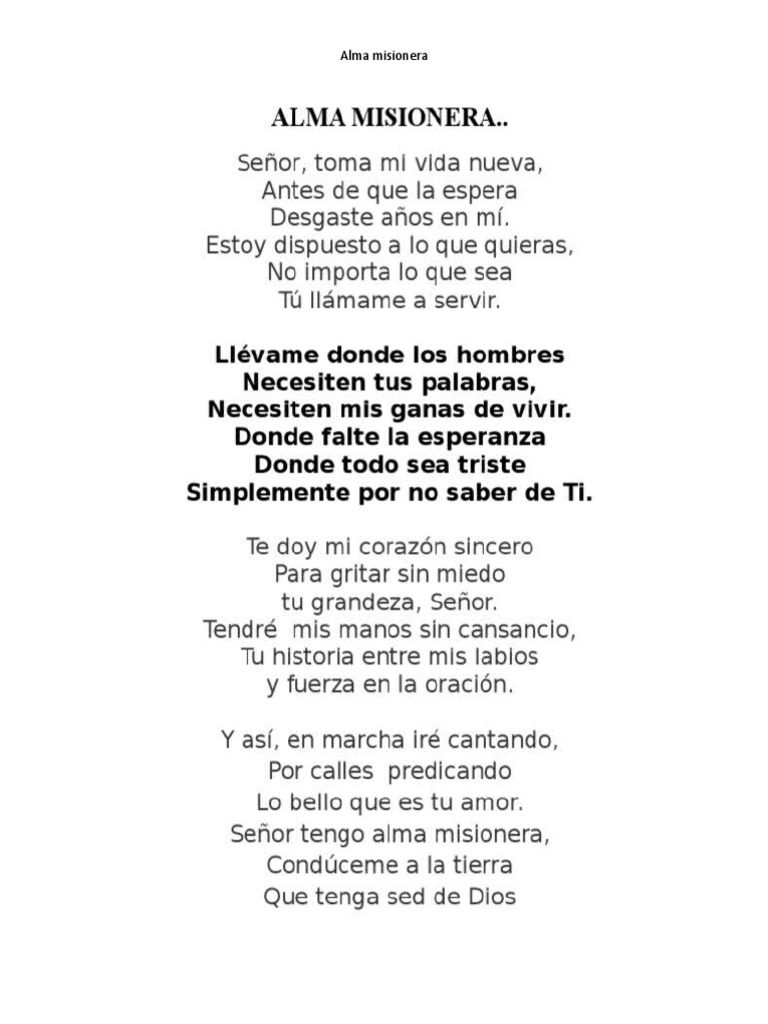 Alma Misionera | PDF