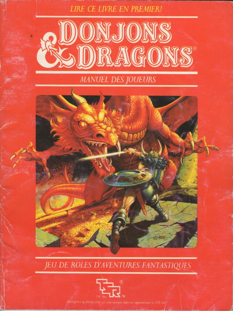 Donjons Et Dragons V1 Manuel Des Joueurs OD&D TSR PDF