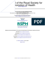 The Promotion of Health The Journal of The Royal Society For