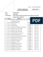 Jadwal Kegiatan Magang