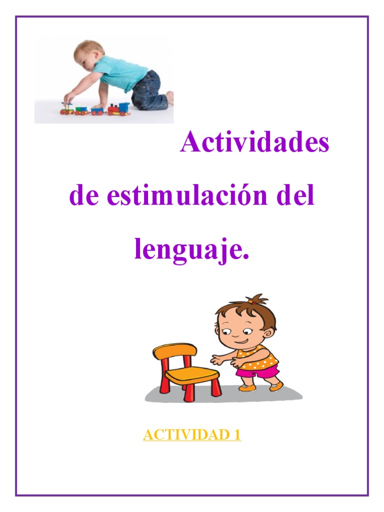 Actividades de Estimulación del Lenguaje | PDF | Memoria | Juguetes