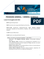 Programa Congreso Agosto 2022