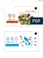 華語教學：生詞「糧食」「東南亞」