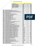 Lista de Precios 4ta de Feb 2022 Centro Sur