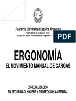 Ergonomia - Parte V - Clase - Movimiento Manual de Cargas