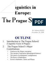 European Linguistics in The 20th Century