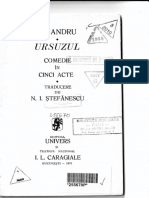 Menandru Ursuzul TR N I Tefanescu 1971