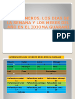 TEMA 6. - Numeros, Dias y Meses en Guarani