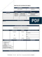 FORM BM - 0054 - 04 - ForM BM 054 - Abertura de Canteiro Análise de Riscos para Obras e Serviços (ISBM 008)