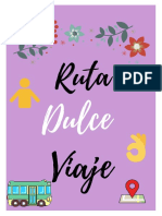 Itinerario Ruta - Dulce Viaje