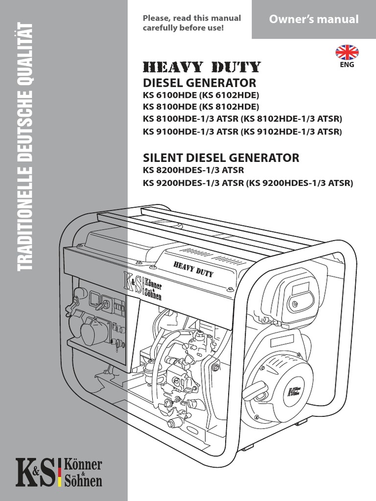 Diesel-Generatoren HD EN | PDF | Motor Oil | Mains Electricity