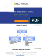 Capítulo I: Conceptos de Calidad: Sesión 3: Enfoque en El Cliente Bloque 3:¿qué Es Un Cliente?