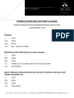 28 Formulación  Base BATIDOS LIVIANOS