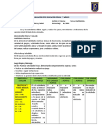 EVALUACIÓN Nº1 1° Básico