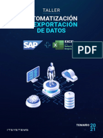 Automatización de Exportación de Datos Con Excel y SAP