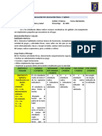 Evaluación Nº2 Educación Física 3