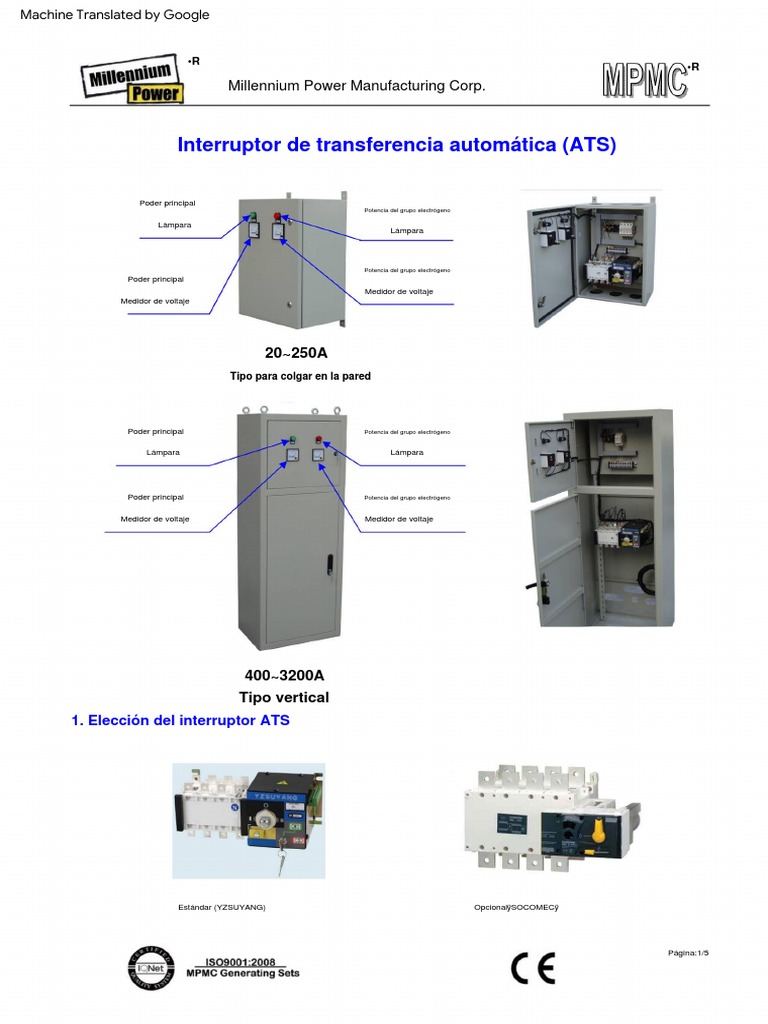 Guía de Interruptores ATS para Emergencias | PDF | Poder (Física ...