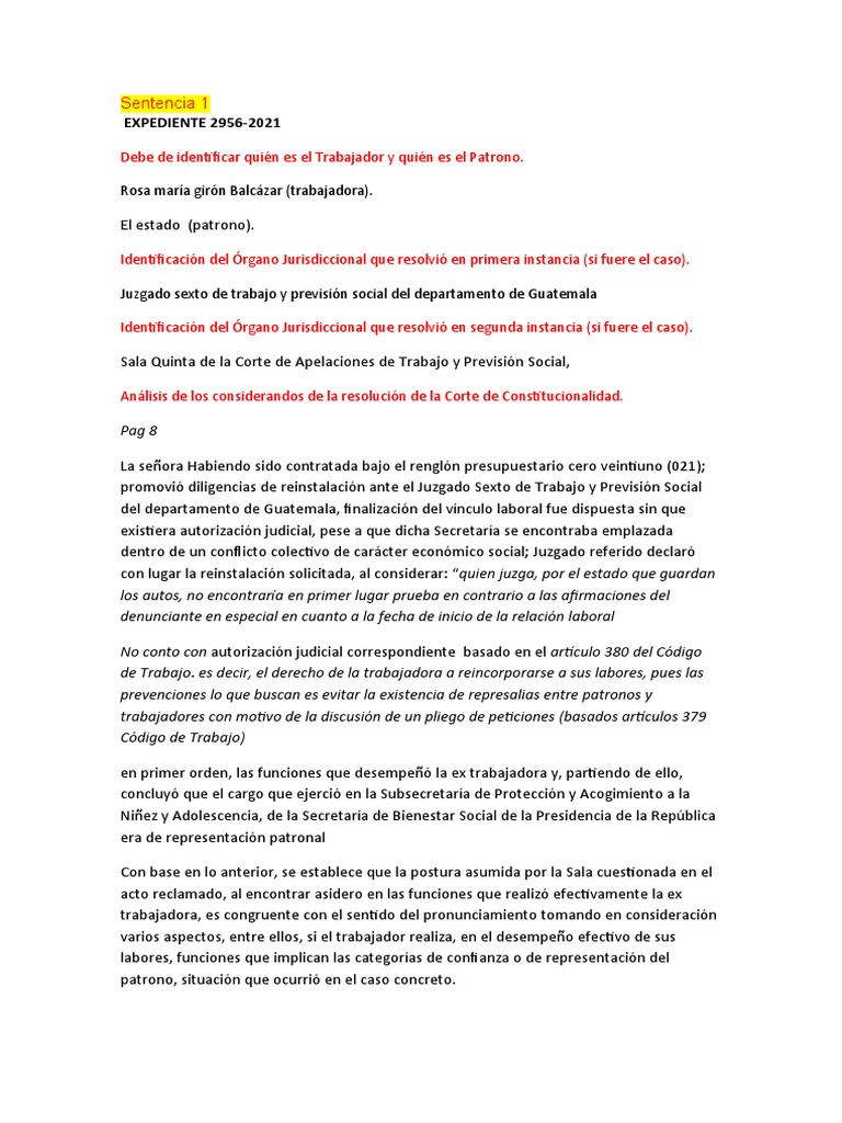 Laboral | PDF | Sentencia (ley) | Jurisdicción