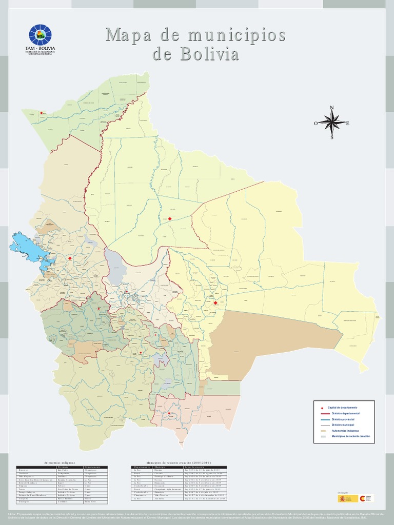Mapa de Municipios de Bolivia | PDF