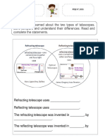 Science Worksheet Types of Telescopes May6 2020