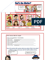 Health Problems Vocabulary 6th Grade