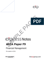 Pages: ACCA Paper F9 Acca Acca