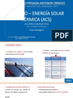 Energía Solar Térmica - Cálculo de Paneles ACS