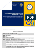 02 - Programación Didactica Teoria Social (TSE121) - 2022