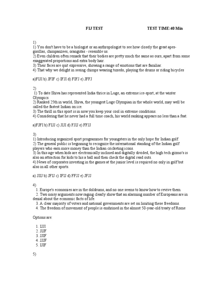 Exam Prep: Logical Reasoning Test | PDF | Social Science