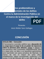 Aspectos Problematicos y Fundamentales de Los Delitos Contra La Administración Pública